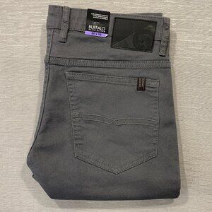 Buffalo David Bitton SAM Jeans Mens 30 x 32 Gray Denim Slim Fit Straight